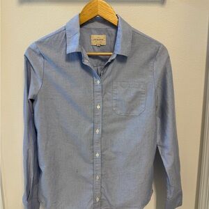 Sezane Max Shirt Light Blue Button Down